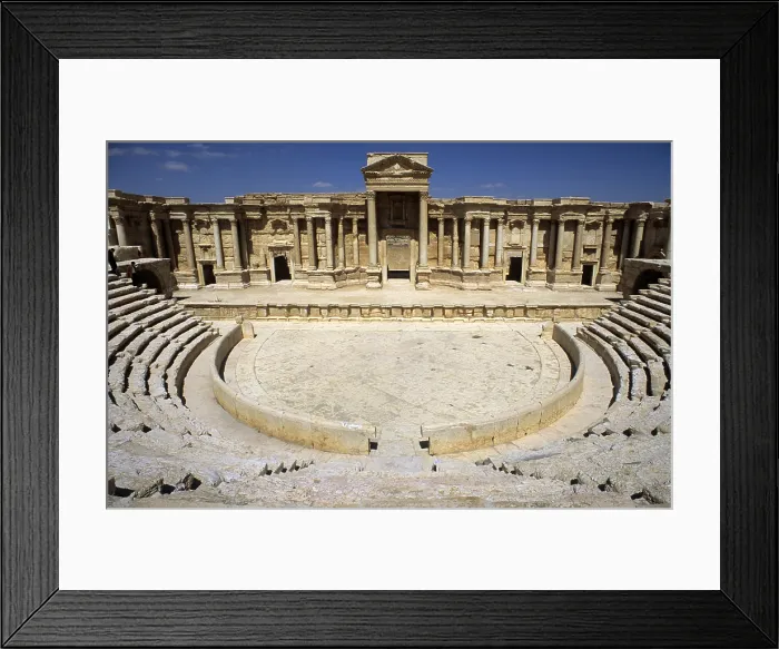 Framed Print : Roman Theatre, second half of the 2nd Century, stone and marble - Syria, Palmyra. Whole building