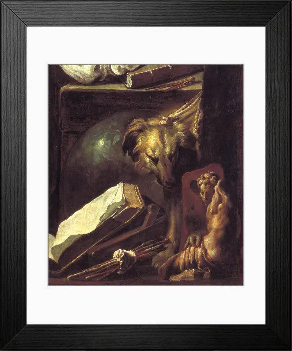 Framed Print : Fetti Domenico, Melancholy or Meditation, 1618 - 1622, 17th Century, oil on canvas, Italy, Veneto, Venice
