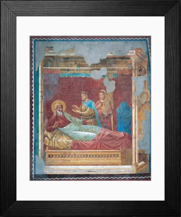 Framed Print : Stories of Isaac Isaac Rejects Esau, by probably Giotto, probably Isaac Master, 1288 - 1300 about, 13th Century, fresco, cm 300 x 300 - Italy, Umbria, Perugia, Assisi
