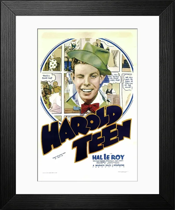 Framed Print : HAROLD TEEN, US poster art, Hal LeRoy, 1934