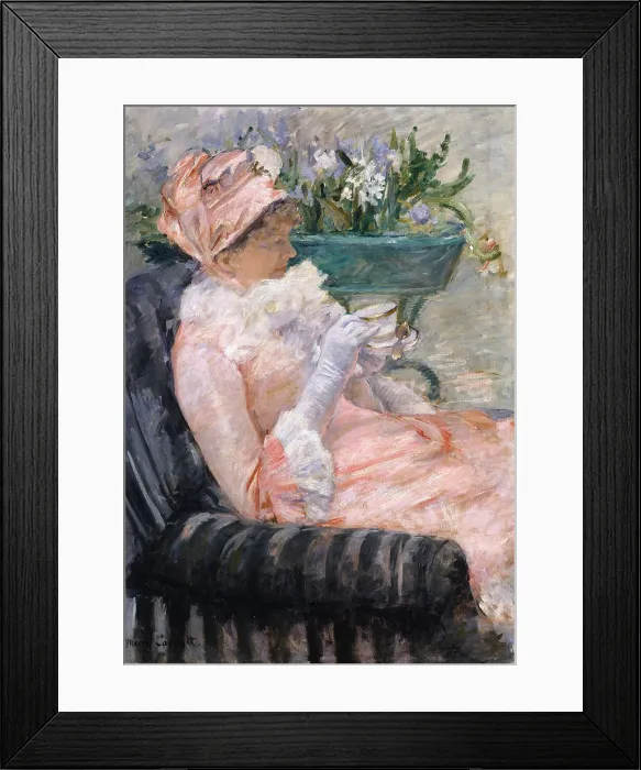 Framed Print : The Cup of Tea, by Mary Cassatt, 1880-81, Impressionist oil painting