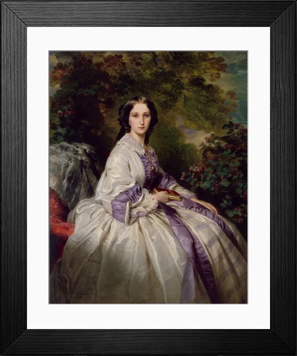Framed Print : COUNTESS ALEXANDER NIKOLAEVITCH LAMSDORFF, by Franz Xaver Winterhalter, 1859, German oil painting. Maria Ivanovna Beck was of St Framed Print : COUNTESS ALEXANDER NIKOLAEVITCH LAMSDORFF, by Franz Xaver Winterhalter, 1859, German oil painting. Maria Ivanovna Beck was of St