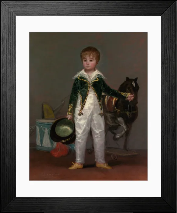 Framed Print : JOS COSTA Y BONELLS, CALLED PEPITO, by Francisco de Goya, 1810, Spanish painting, oil on canvas. Pepitos father, Rafael Costa de Quintana, was doctor to King Ferdinand VII Framed Print : JOS COSTA Y BONELLS, CALLED PEPITO, by Francisco de Goya, 1810, Spanish painting, oil on canvas. Pepitos father, Rafael Costa de Quintana, was doctor to King Ferdinand VII