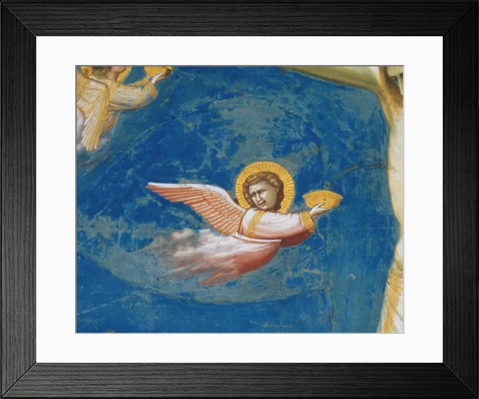 Framed Print : Stories of the Passion The Crucifixion, by Giotto, 1304 - 1306 about, 14th Century, fresco, - Italy, Veneto, Padua, Scrovegni Chapel. Detail