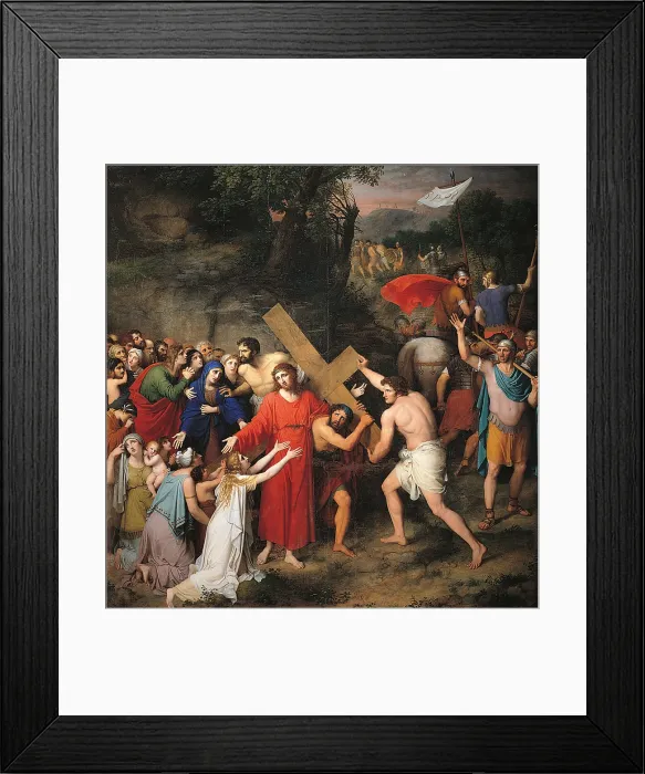 Framed Print : The Procession to Calvary, by Gaspare Landi, 1806 - 1808, 19th Century, oil on canvas - Italy, Emilia Romagna, Piacenza, church of San Giovanni in Canale. Whole artwork view