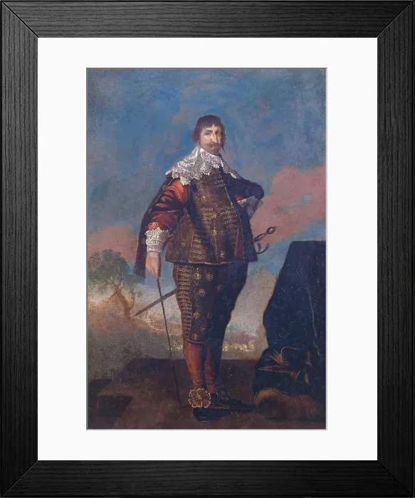 Framed Print : Portrait of Christian IV of Denmark, by Unknown Flemish-Dutch artist, 17th Century, oil on copper, 35 x 23 cm - Italy, Lombardy, Milan, Castello Sforzesco Framed Print : Portrait of Christian IV of Denmark, by Unknown Flemish-Dutch artist, 17th Century, oil on copper, 35 x 23 cm - Italy, Lombardy, Milan, Castello Sforzesco
