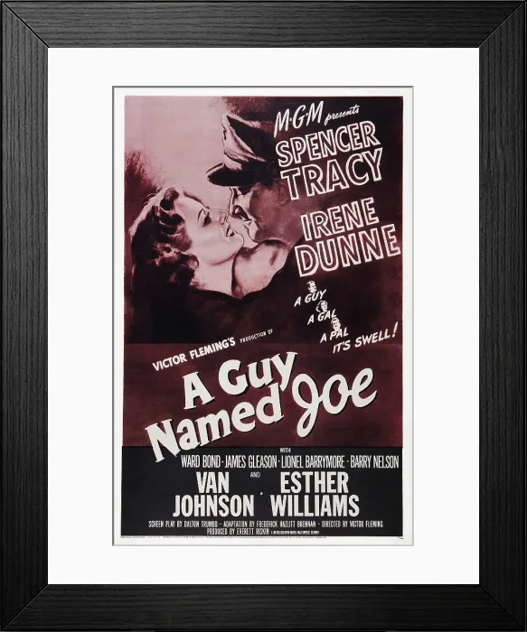 Framed Print : A GUY NAMED JOE, US poster art, from left: Irene Dunne, Spencer Tracy, 1943 Framed Print : A GUY NAMED JOE, US poster art, from left: Irene Dunne, Spencer Tracy, 1943