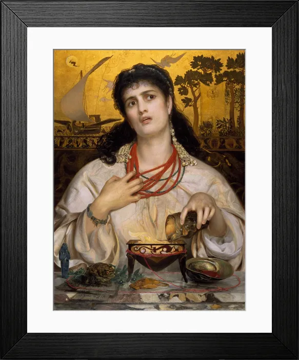 Framed Print : Medea, 1868, by Frederick Sandys, 1829-1904, English, painting, oil on canvas, Pre-Raphaelite movement Framed Print : Medea, 1868, by Frederick Sandys, 1829-1904, English, painting, oil on canvas, Pre-Raphaelite movement