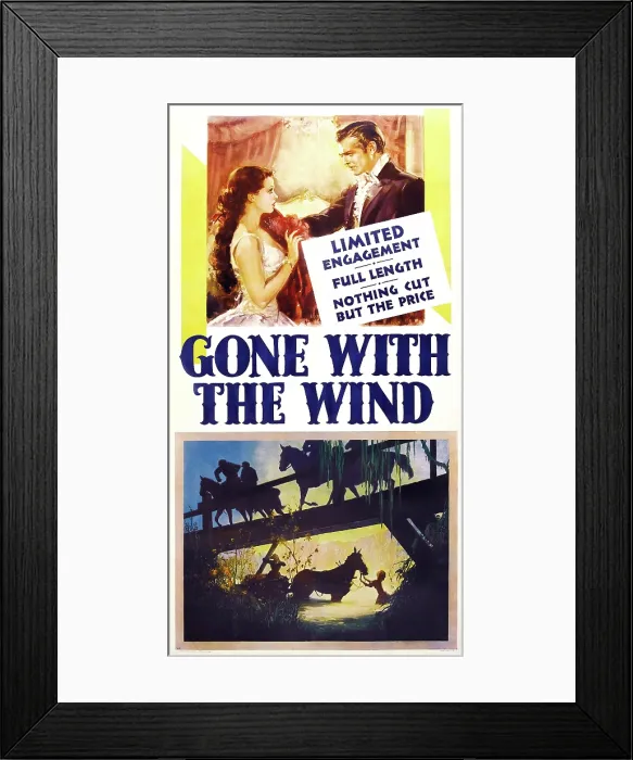 Framed Print : GONE WITH THE WIND, top from left: Vivien Leigh, Clark Gable, 1939 Framed Print : GONE WITH THE WIND, top from left: Vivien Leigh, Clark Gable, 1939