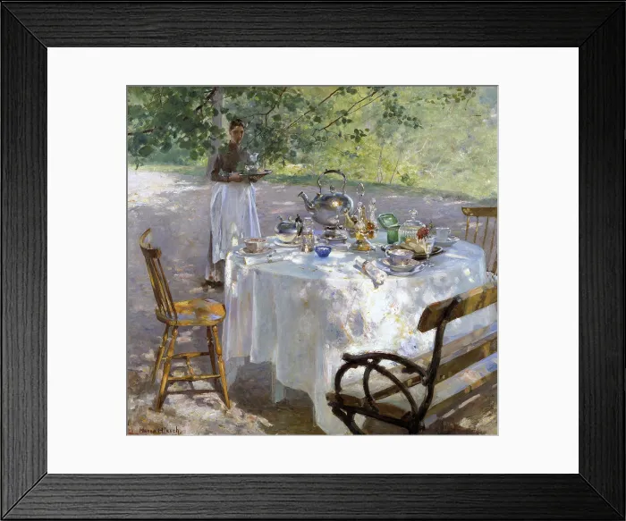 Framed Print : Breakfast-Time, 1887, by Hanna Hirsch-Pauli, 1864-1940, Swedish painting, oil on canvas Framed Print : Breakfast-Time, 1887, by Hanna Hirsch-Pauli, 1864-1940, Swedish painting, oil on canvas