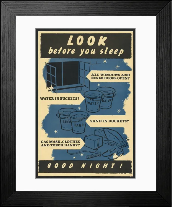 Framed Print : British World War 2 poster