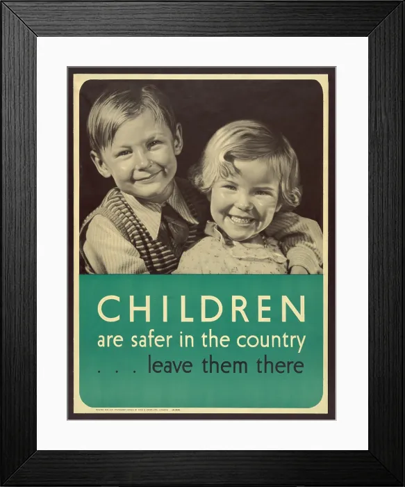 Framed Print : Children are safer in the country Framed Print : Children are safer in the country