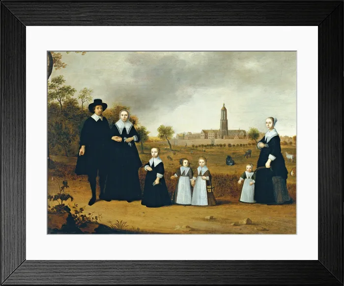 Framed Print : Family in a Landscape in Rhenen, by Cornelis Willaerts, 1650, 18th Century, oil on board - Italy, Lombardy, Milan, Castello Sforzesco, Civic Collections of Ancient Art Framed Print : Family in a Landscape in Rhenen, by Cornelis Willaerts, 1650, 18th Century, oil on board - Italy, Lombardy, Milan, Castello Sforzesco, Civic Collections of Ancient Art