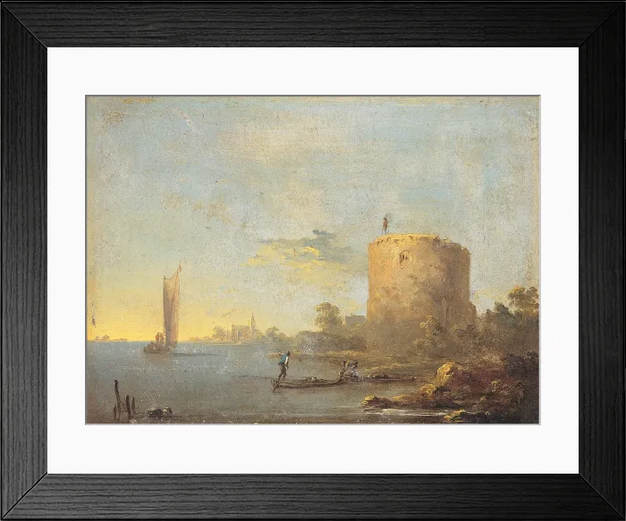 Framed Print : Seascape, by Unknown German artist, 18th Century, oil on copper, 16.5 x 12 cm - Italy, Lombardy, Milan, Castello Sforzesco, Civic Collections of Ancient Art. Whole artwork view Framed Print : Seascape, by Unknown German artist, 18th Century, oil on copper, 16.5 x 12 cm - Italy, Lombardy, Milan, Castello Sforzesco, Civic Collections of Ancient Art. Whole artwork view