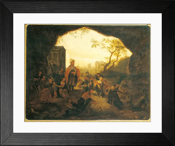 Framed Print : Daniel and the Dragon, by Unknown Dutch artist, 18th Century, oil on panel, 64 x 88 cm - Italy, Lombardy, Milan, Castello Sforzesco, Civic Collections of Ancient Art Framed Print : Daniel and the Dragon, by Unknown Dutch artist, 18th Century, oil on panel, 64 x 88 cm - Italy, Lombardy, Milan, Castello Sforzesco, Civic Collections of Ancient Art