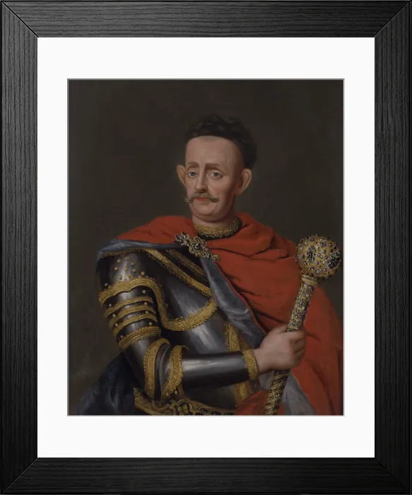 Framed Print : Ukrainian Hetman, Ivan Stepanovitj Mazepa, 1639-1709, by unknown artist, oil painting