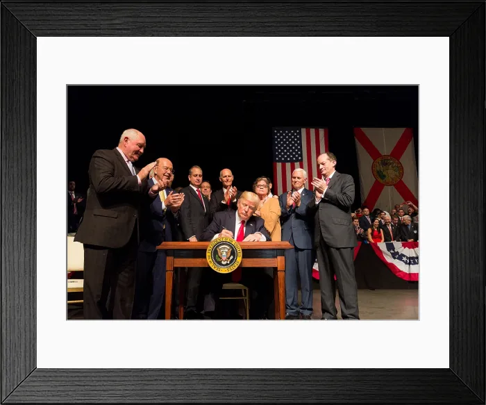 Framed Print : President Donald Trump hardening US policy toward Cuba, June 19, 2017