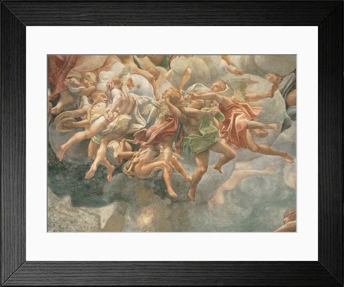 Framed Print : Assumption of the Virgin, by Antonio Allegri known as Correggio, 1526 - 1530 about, 16th Century, fresco, cm 1093 x 1195 - Italy, Emilia Romagna, Parma
