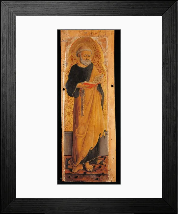 Framed Print : Monterubbiano Polyptych, by Pietro Alemanno, 15th Century, tempera on panel, cm 146, 5 x 33 - Italy, Lombardy, Milan, Brera Art Gallery. Detail Framed Print : Monterubbiano Polyptych, by Pietro Alemanno, 15th Century, tempera on panel, cm 146, 5 x 33 - Italy, Lombardy, Milan, Brera Art Gallery. Detail