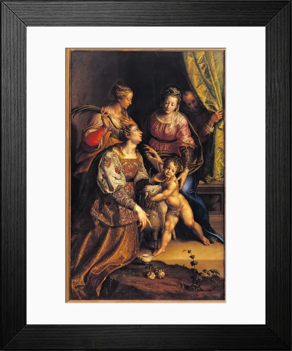 Framed Print : Madonna and Child with St Joseph, St Catherine, St Agnes, by Antonio Campi, 1570 about, 16th Century, oil on canvas, cm 230 x 143 - Italy, Lombardy, Milan, Brera Art Gallery. All Framed Print : Madonna and Child with St Joseph, St Catherine, St Agnes, by Antonio Campi, 1570 about, 16th Century, oil on canvas, cm 230 x 143 - Italy, Lombardy, Milan, Brera Art Gallery. All