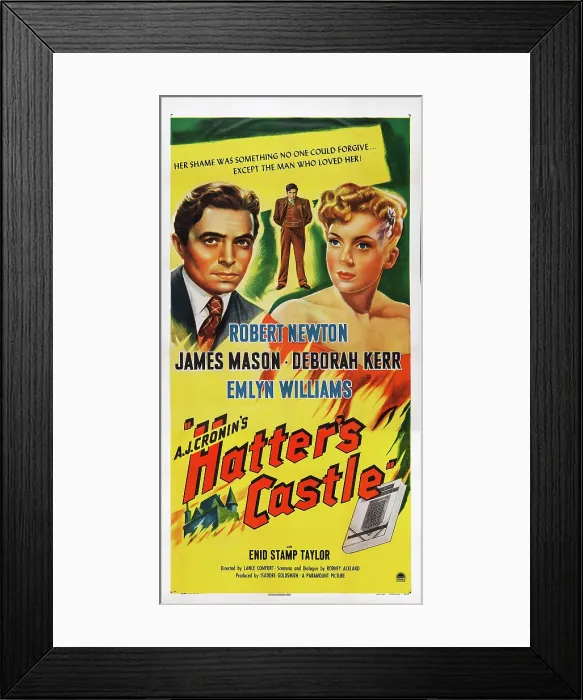 Framed Print : HATTER'S CASTLE, (aka A.J. CRONIN'S HATTER'S CASTLE), US poster art, from left: James Mason, Deborah Kerr, 1942