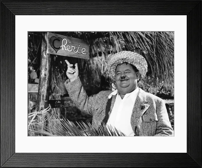 Framed Print : UTOPIA, (aka ATOLL K), Oliver Hardy, 1951