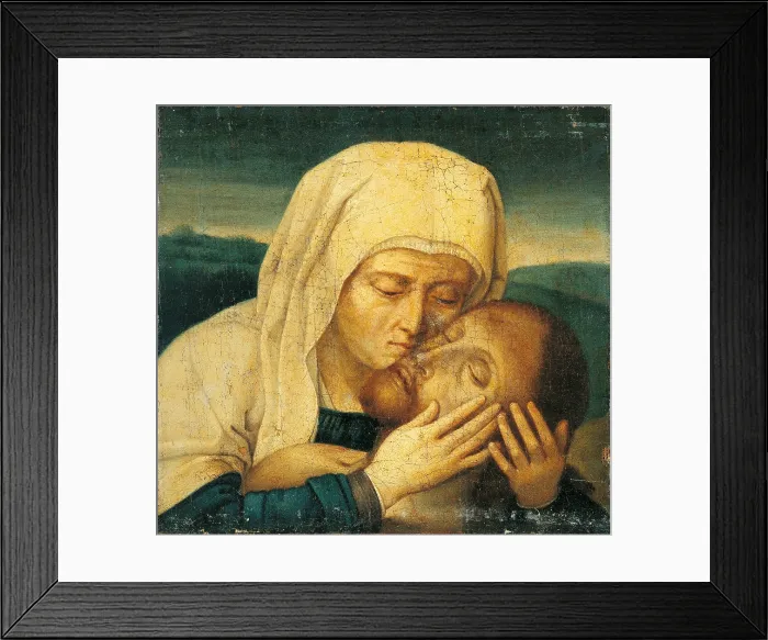 Framed Print : The Virgin with Dead Christ, by Unknown Flemish artist, after David Gerard, ca