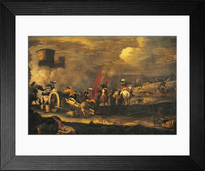 Framed Print : Battle Scene, by Unknown Northern European artist, ca Framed Print : Battle Scene, by Unknown Northern European artist, ca
