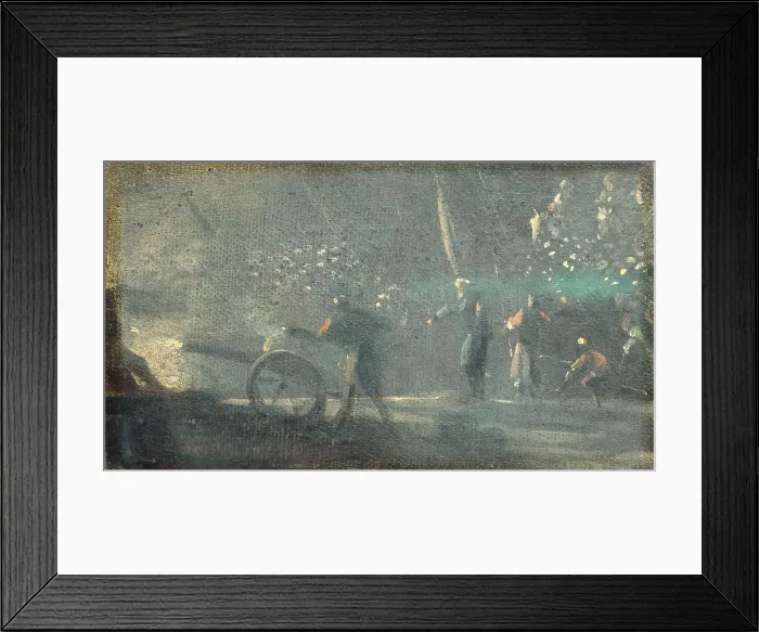 Framed Print : Military Scene, by Unknown French artist, ca