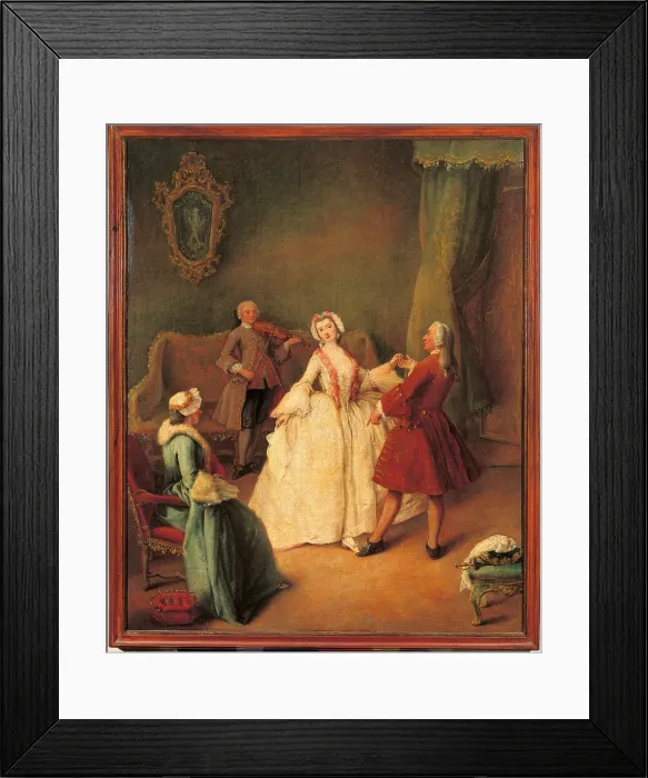 Framed Print : The Dancing Master, by Pietro Longhi, 1730 - 1750 about, 18th Century, oil on canvas, cm 60 x 49 - Italy, Veneto, Venice, Accademia Art Galleries. All Framed Print : The Dancing Master, by Pietro Longhi, 1730 - 1750 about, 18th Century, oil on canvas, cm 60 x 49 - Italy, Veneto, Venice, Accademia Art Galleries. All