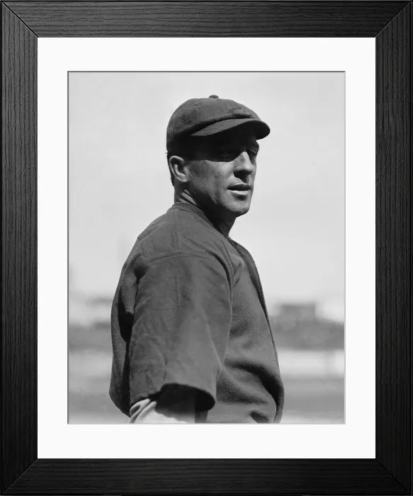 Framed Print : Joe Tinker, 1913, when he was a player-manager with the Cincinnati Reds for one season (BSLOC_2018_3_124)