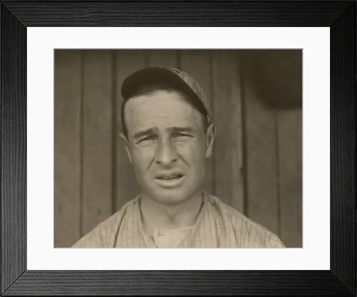 Framed Print : Frank Chance, first baseman for the Chicago Cubs, in 1910 photo by Paul Thompson (BSLOC_2018_3_128)