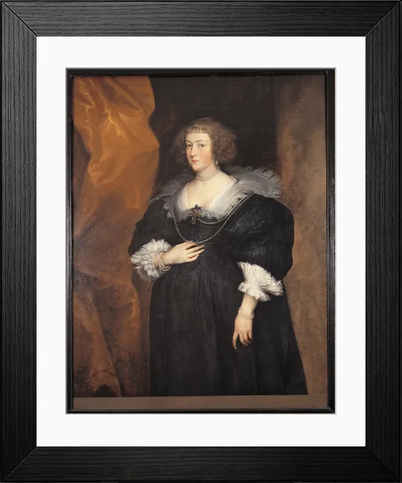 Framed Print : Portrait of a Lady, by Anton o Antoon Van Dyck, 1635 about, 17th Century, oil on canvas, cm 140 x 107 - Italy, Lombardy, Milan, Brera Art Gallery. All