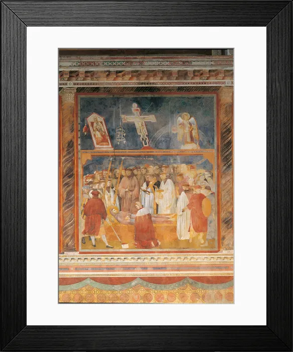 Framed Print : The Verification of the Stigmata, by Giotto, 1300, 14th Century, fresco, cm 270 x 230 - Italy, Umbria, Perugia, Assisi, Upper Basilica of San Francesco, nave. All Framed Print : The Verification of the Stigmata, by Giotto, 1300, 14th Century, fresco, cm 270 x 230 - Italy, Umbria, Perugia, Assisi, Upper Basilica of San Francesco, nave. All