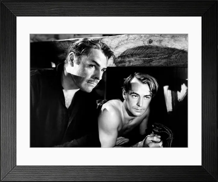 Framed Print : TWO YEARS BEFORE THE MAST, from left, Brian Donlevy, Alan Ladd, 1946