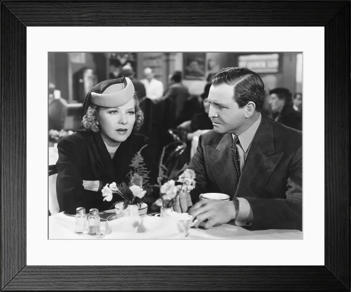 Framed Print : TORCHY RUNS FOR MAYOR, from left: Glenda Farrell, Barton MacLane, 1939