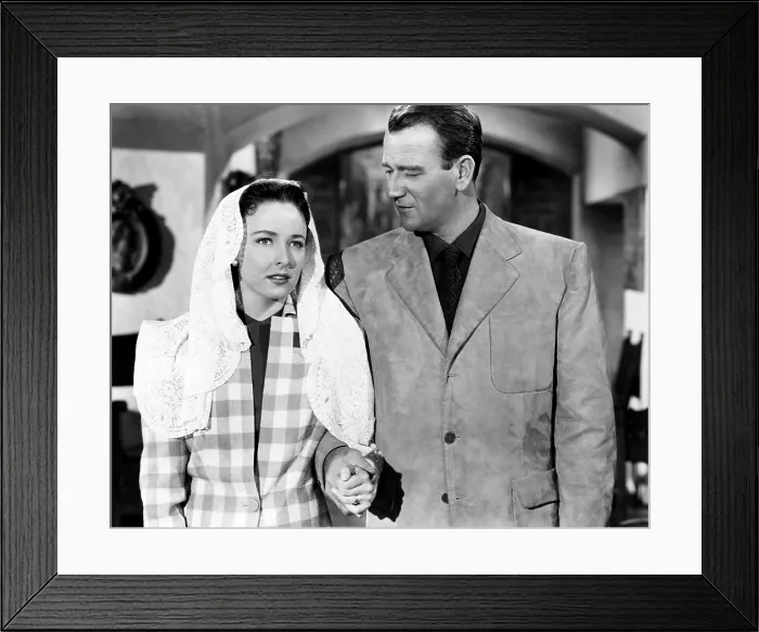 Framed Print : TYCOON, from left, Laraine Day, John Wayne, 1947
