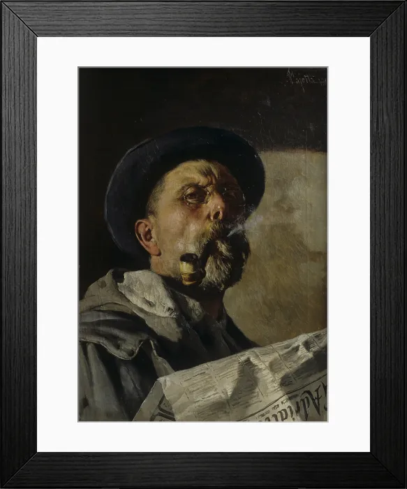 Framed Print : Self Portrait, by Pietro Pajetta, 1897 - 1899, 19th Century, canvas - Italy, Veneto, Vittorio Veneto, Cenedese Museum. Whole artwork view Framed Print : Self Portrait, by Pietro Pajetta, 1897 - 1899, 19th Century, canvas - Italy, Veneto, Vittorio Veneto, Cenedese Museum. Whole artwork view