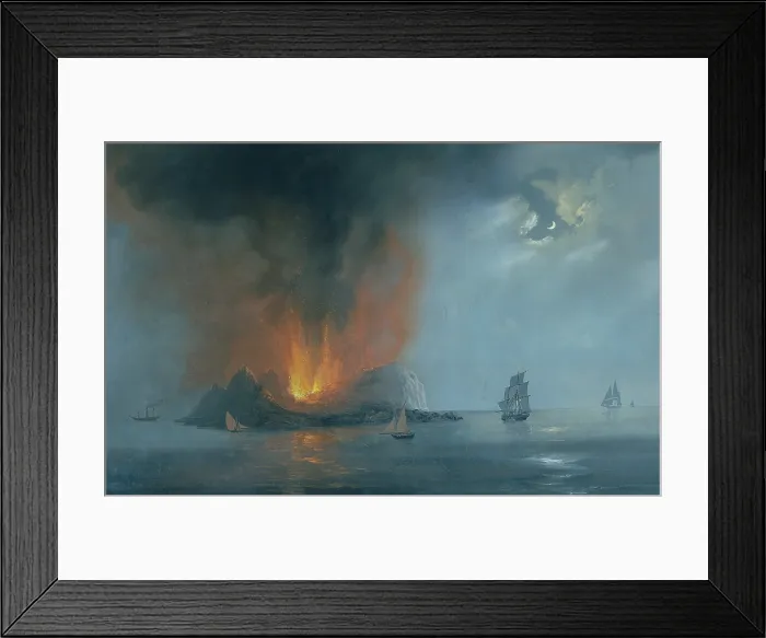 Framed Print : De Vito Camillo, Night Island Ferdinandea, 1831, 19th Century, gouache, Private collection (610493) Everett CollectionMondadori Portfolio**US SALES ONLY** Framed Print : De Vito Camillo, Night Island Ferdinandea, 1831, 19th Century, gouache, Private collection (610493) Everett CollectionMondadori Portfolio**US SALES ONLY**