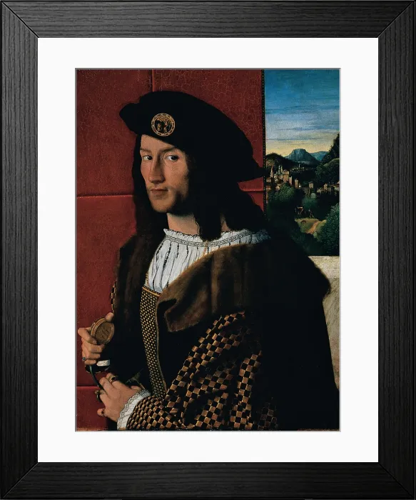 Framed Print : Bartolomeo Veneto, Portrait of a Gentleman, 1512, 16th Century, oil on panel, Italy, Lazio, Rome, National Gallery of Ancient Art of Palazzo Barberini Framed Print : Bartolomeo Veneto, Portrait of a Gentleman, 1512, 16th Century, oil on panel, Italy, Lazio, Rome, National Gallery of Ancient Art of Palazzo Barberini