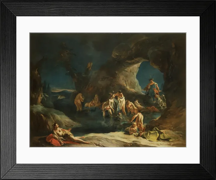 Framed Print : Tiepolo Giambattista, Diana and Acteon, 1720 - 1721, 18th Century, canvas, Italy, Veneto, Venice, Accademia Art Galleries Framed Print : Tiepolo Giambattista, Diana and Acteon, 1720 - 1721, 18th Century, canvas, Italy, Veneto, Venice, Accademia Art Galleries