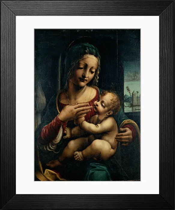 Framed Print : Napoletano Francesco, Madonna and Child, 1501, 15th Century, oil on poplar panel, Italy, Lombardy, Milan, Brera Art Gallery
