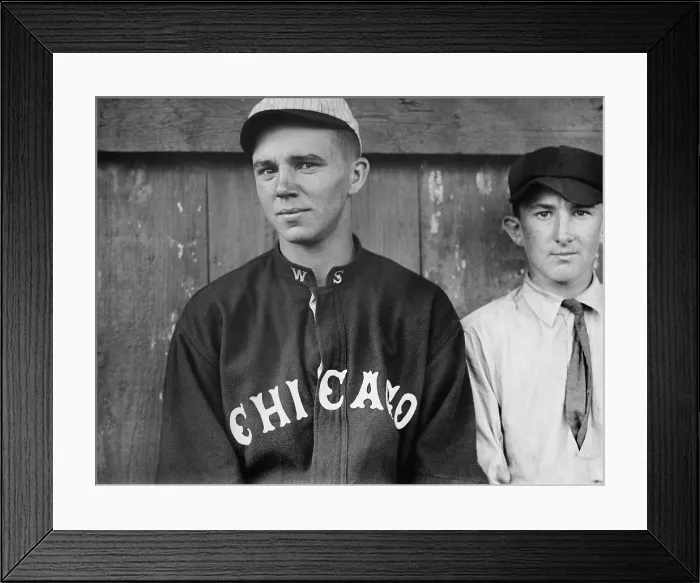 Framed Print : Ray Schalk played catcher in for the Chicago White Sox baseball team from 1912 to 1928. The youthful looking Schalk was small for a baseball player at 5 feet-9 inches