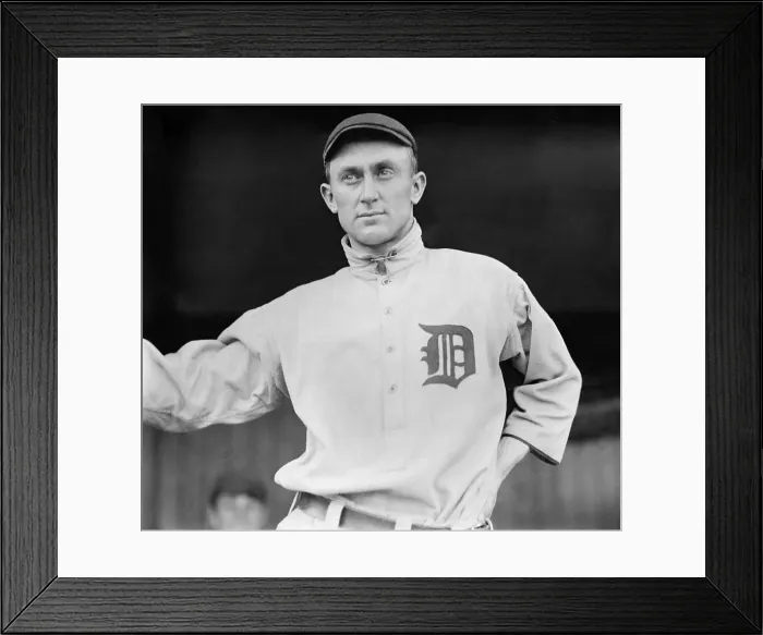 Framed Print : Ty Cobb in a 1913 photo taken in Washington, DC Framed Print : Ty Cobb in a 1913 photo taken in Washington, DC