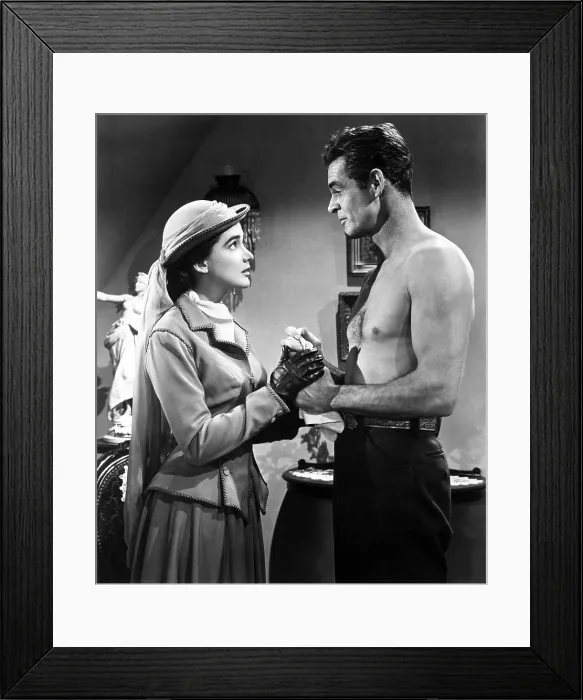 Framed Print : HORIZONS WEST, from left, Julie Adams, Robert Ryan, 1952