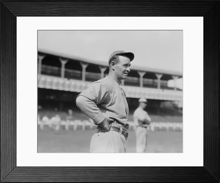 Framed Print : Frank Chance, played first base for the Chicago Cubs from 1898 through 1912. From 1905, he also was the teams manager (BSLOC_2018_3_131)