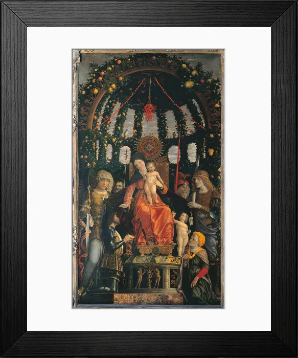 Framed Print : Madonna of Victory, by Andrea Mantegna, 1496, 15th Century, tempera on canvas, cm 280 x 166 - France, Ile de France, Paris, Muse du Louvre. All