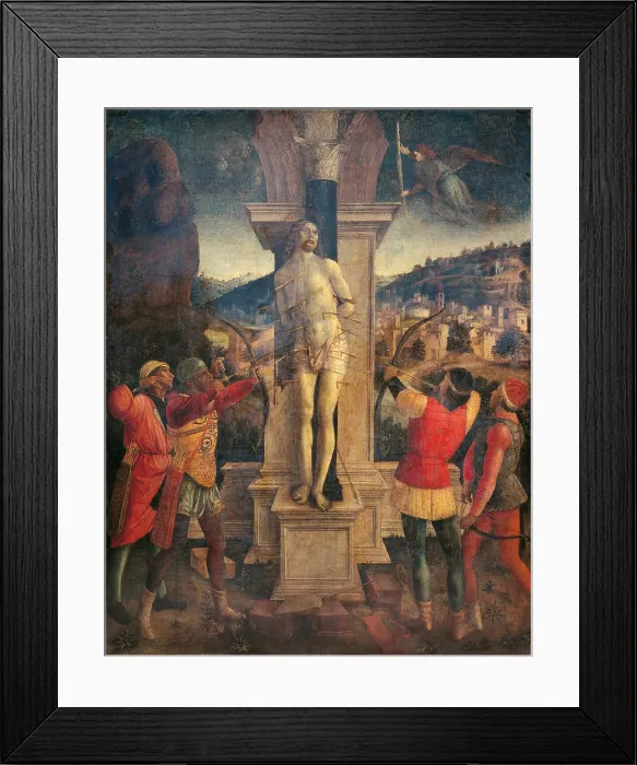Framed Print : Martyrdom of Saint Sebastian, by Vincenzo Foppa, 1480, 15th Century, tempera and oil on board transferred on canvas - Italy, Lombardy, Milan, Castello Sforzesco Framed Print : Martyrdom of Saint Sebastian, by Vincenzo Foppa, 1480, 15th Century, tempera and oil on board transferred on canvas - Italy, Lombardy, Milan, Castello Sforzesco