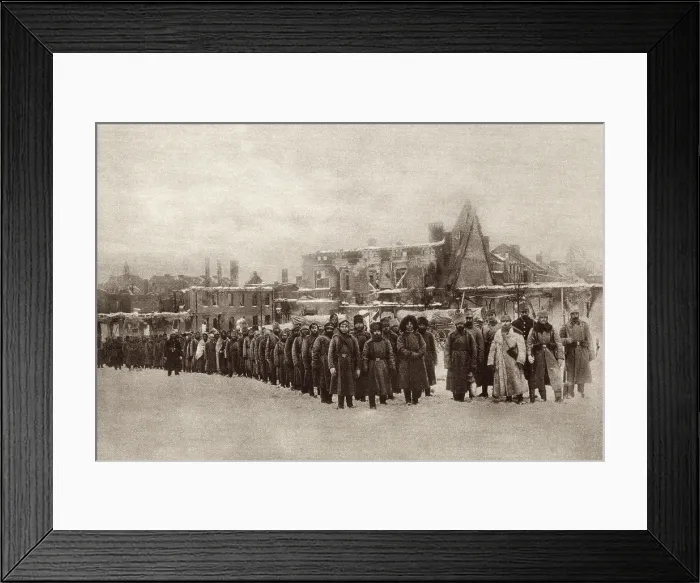 Framed Print : World War 1. Russian prisoners captured at the Second Battle of Mazuruan Lakes, Feb. 7 -22, 1915 Framed Print : World War 1. Russian prisoners captured at the Second Battle of Mazuruan Lakes, Feb. 7 -22, 1915