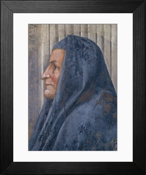 Framed Print : Tommaso di Ser Giovanni Cassai known as Masaccio, The Trinity, 1426 - 1428, 15th Century, fresco, Italy, Tuscany, Florence, Santa Maria Novella Basilica